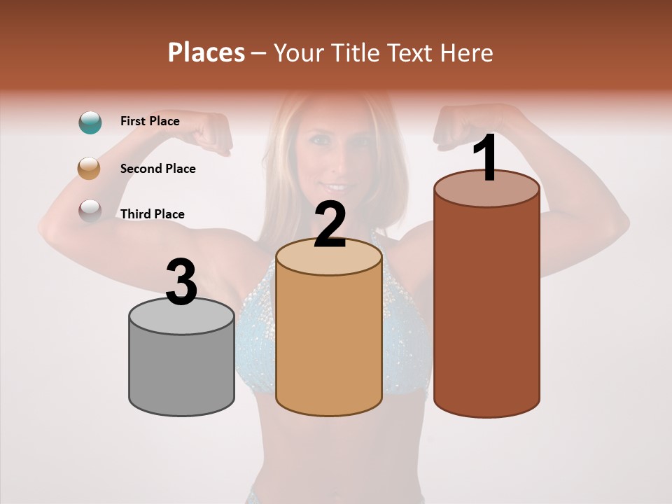 Pose Strength Cute PowerPoint Template