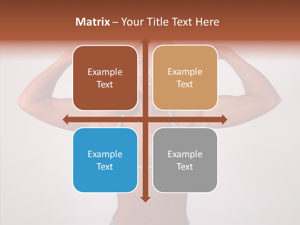 Pose Strength Cute PowerPoint Template