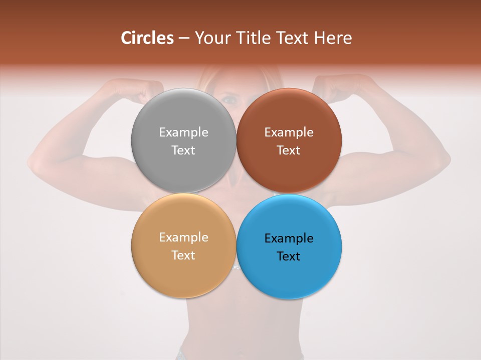 Pose Strength Cute PowerPoint Template