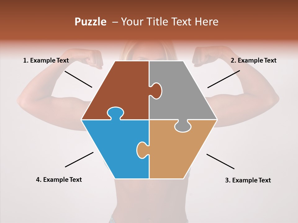 Pose Strength Cute PowerPoint Template