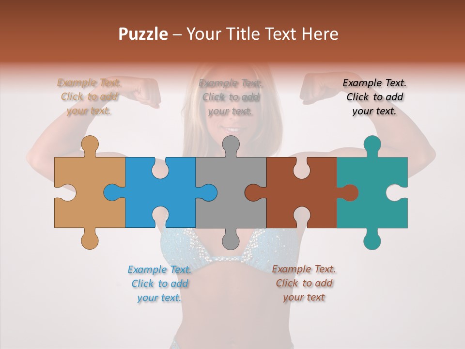 Pose Strength Cute PowerPoint Template