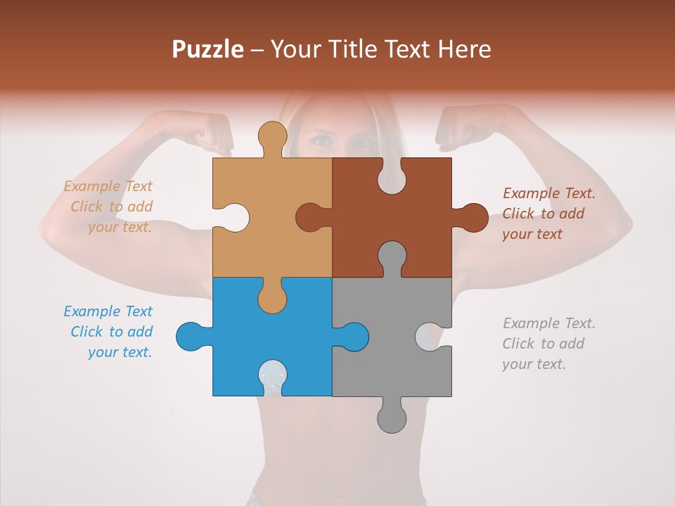 Pose Strength Cute PowerPoint Template