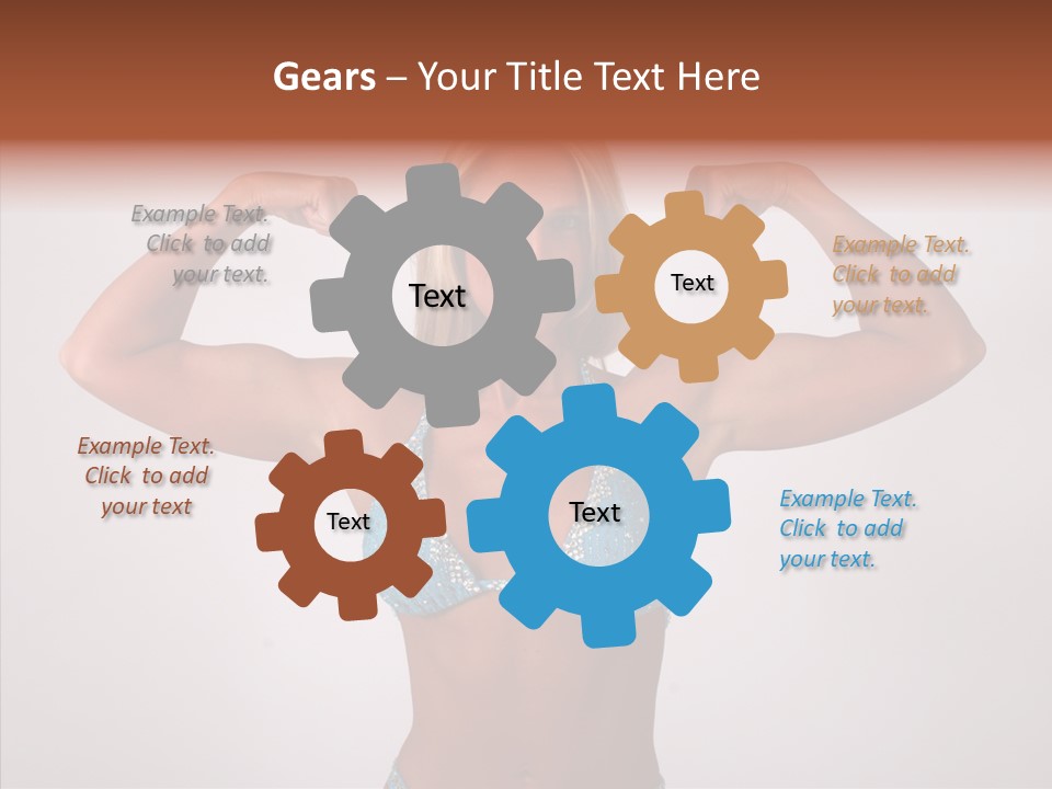 Pose Strength Cute PowerPoint Template