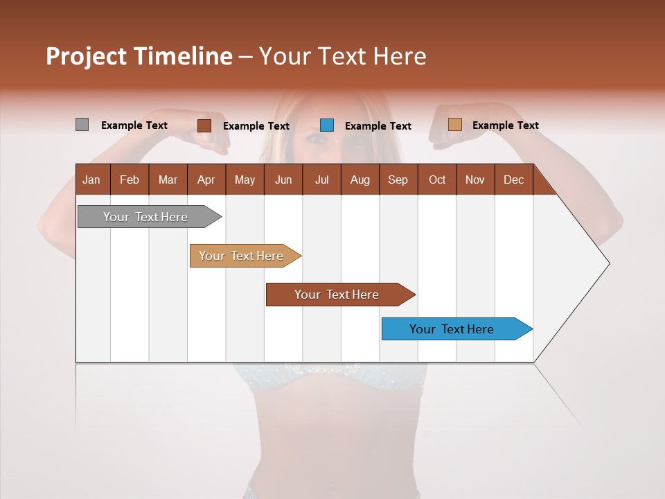 Pose Strength Cute PowerPoint Template