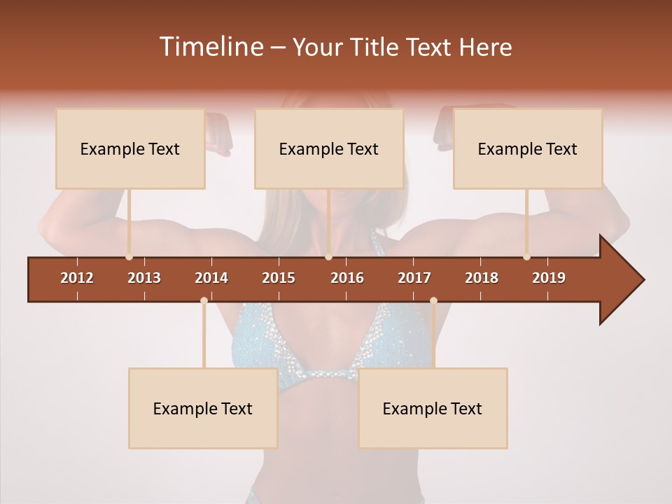 Pose Strength Cute PowerPoint Template