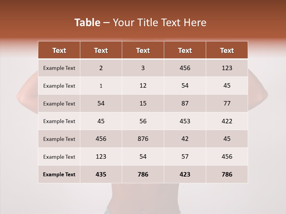 Pose Strength Cute PowerPoint Template