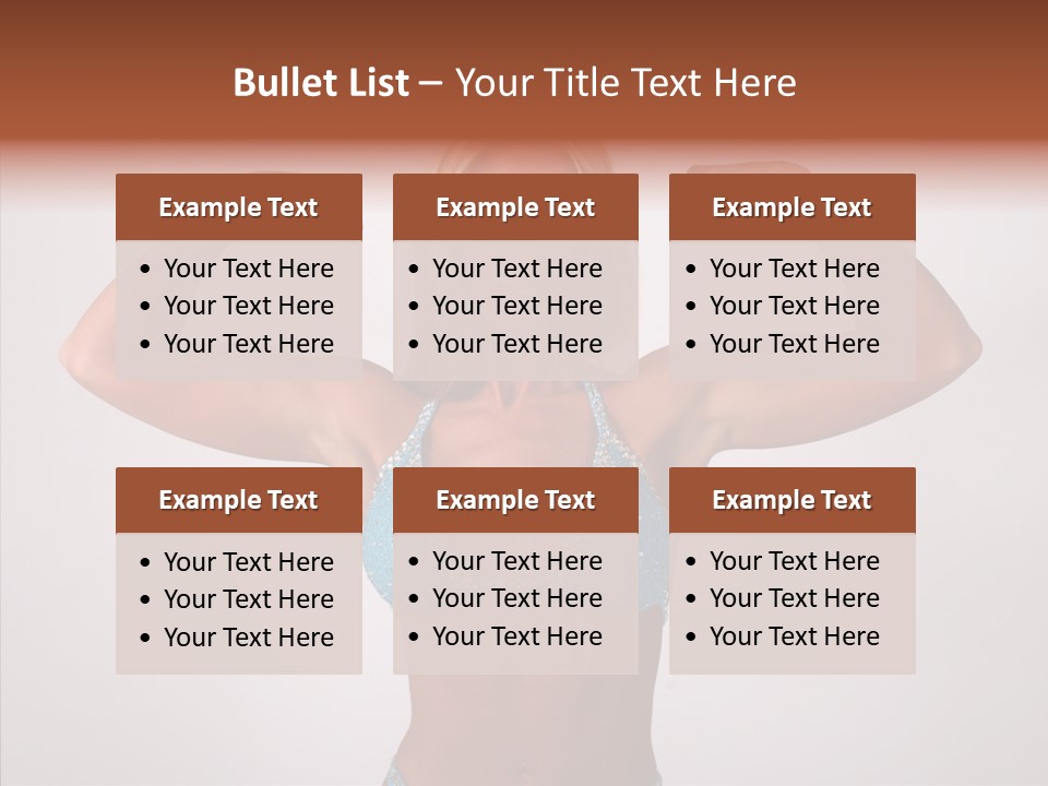 Pose Strength Cute PowerPoint Template