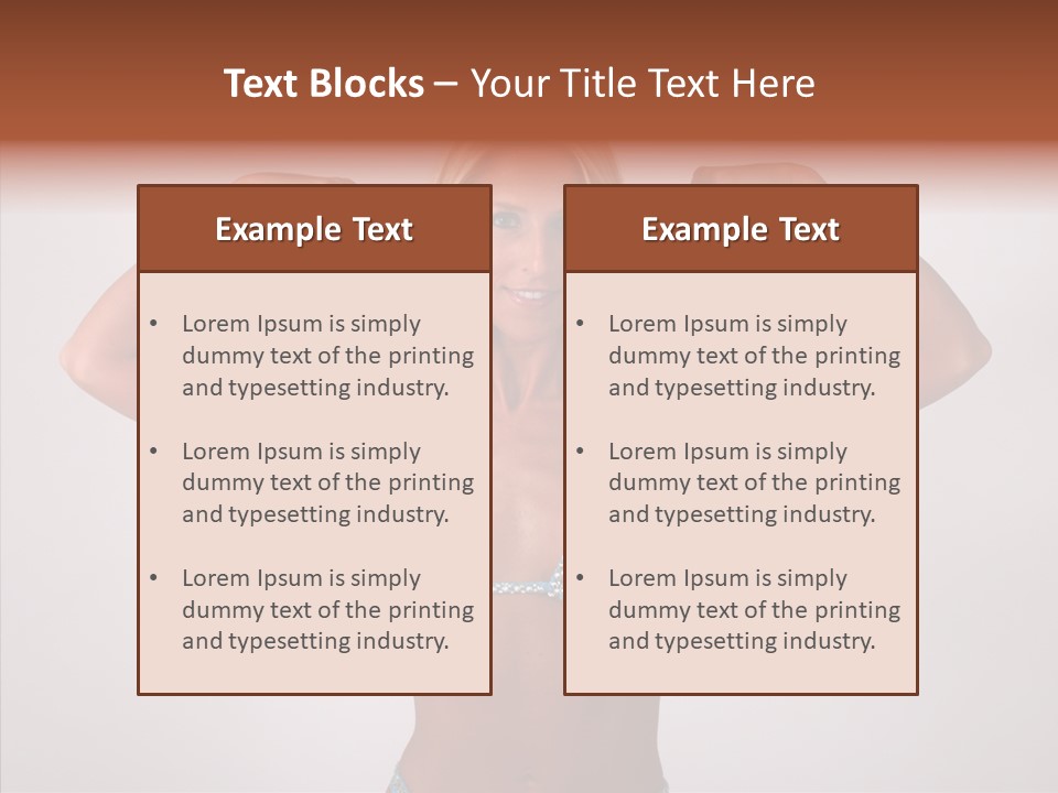 Pose Strength Cute PowerPoint Template
