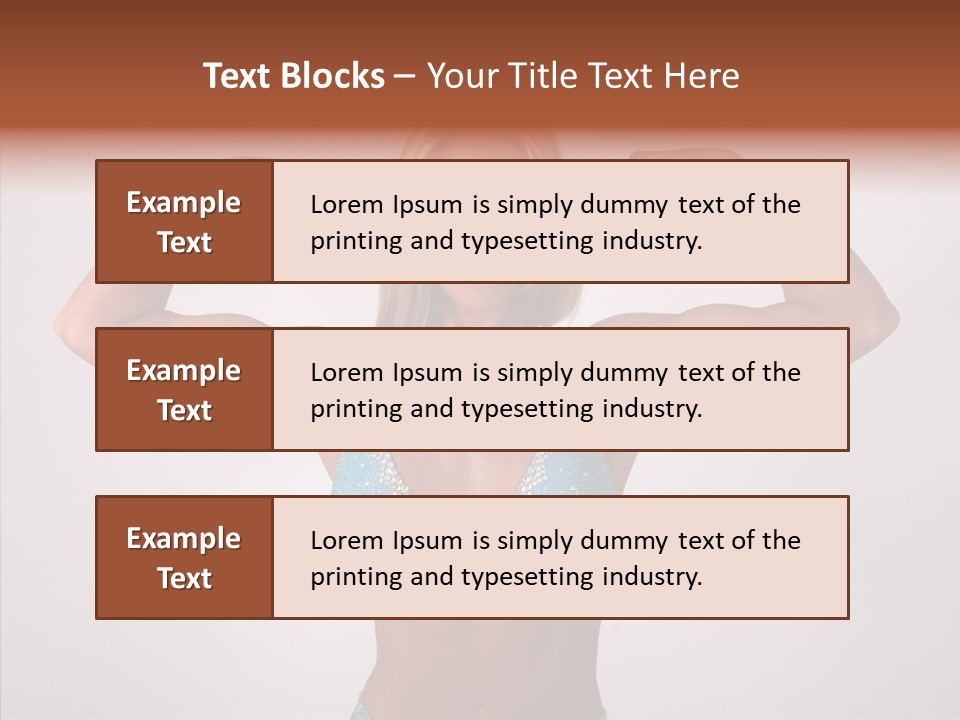Pose Strength Cute PowerPoint Template