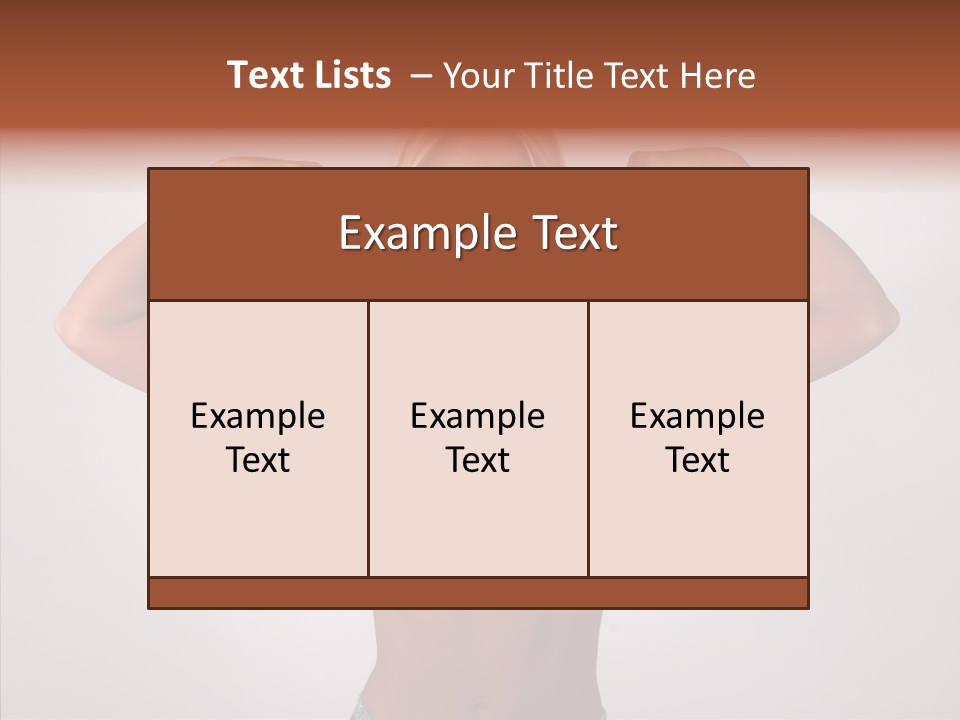 Pose Strength Cute PowerPoint Template