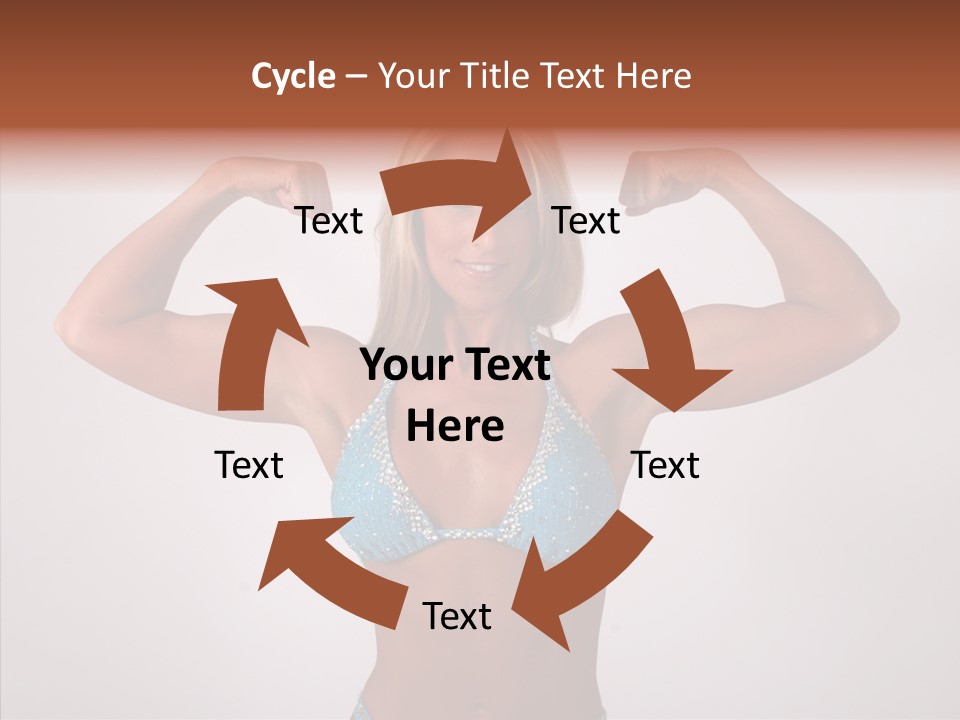 Pose Strength Cute PowerPoint Template