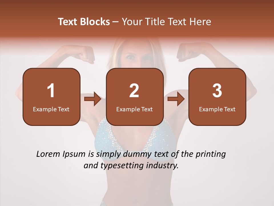 Pose Strength Cute PowerPoint Template