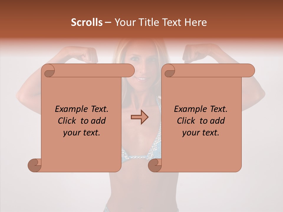 Pose Strength Cute PowerPoint Template