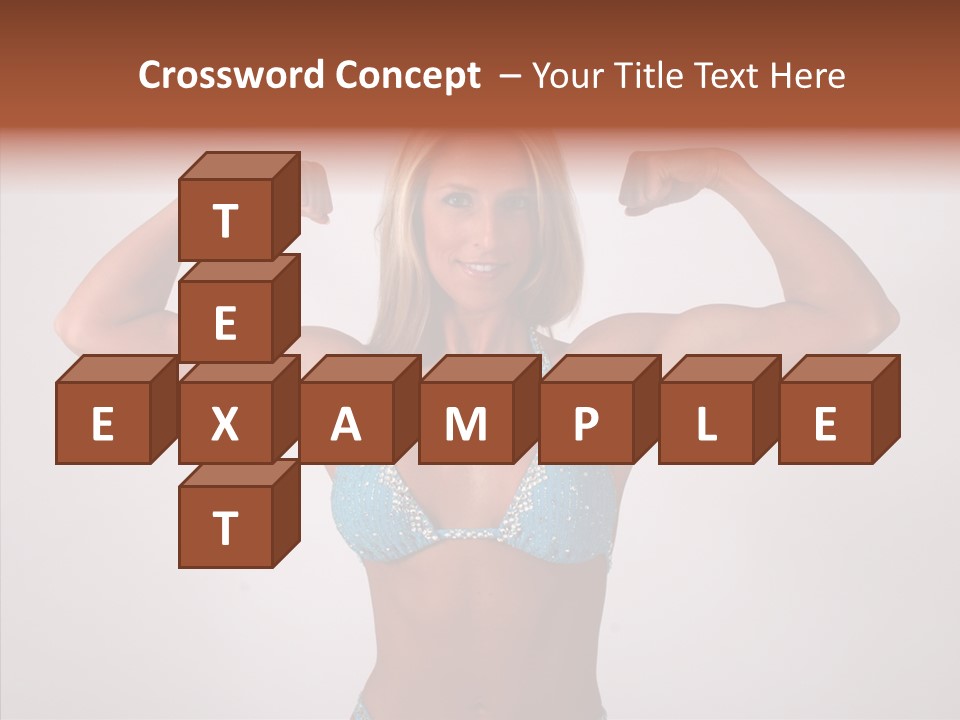 Pose Strength Cute PowerPoint Template