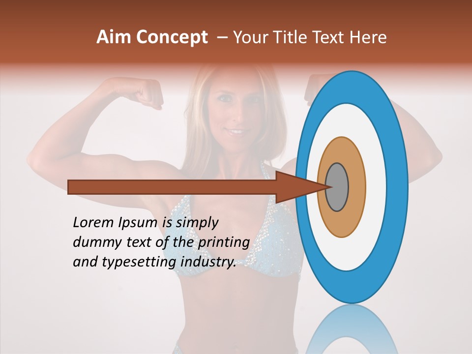 Pose Strength Cute PowerPoint Template