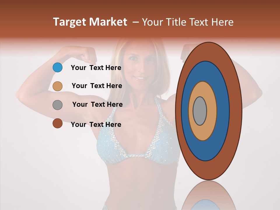 Pose Strength Cute PowerPoint Template