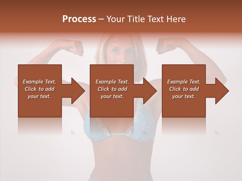 Pose Strength Cute PowerPoint Template