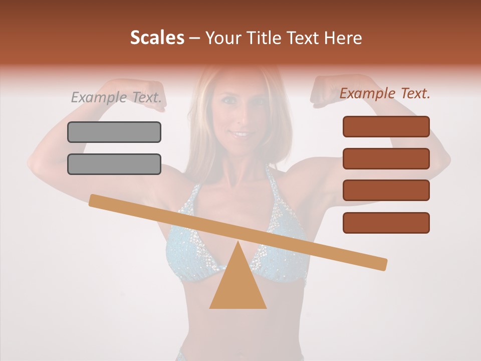 Pose Strength Cute PowerPoint Template