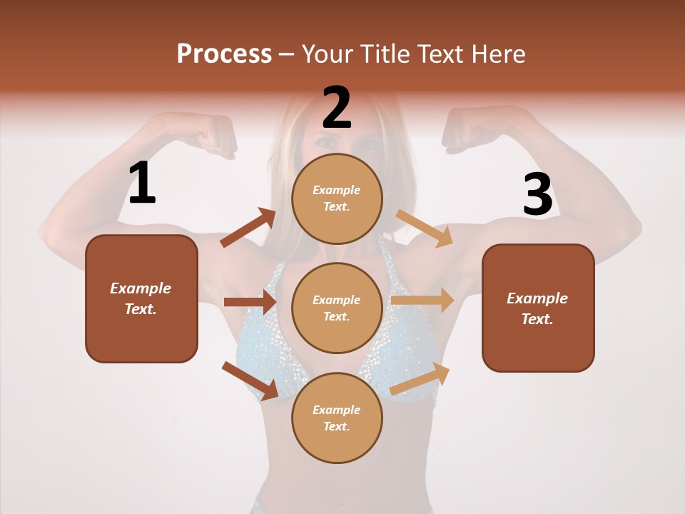 Pose Strength Cute PowerPoint Template