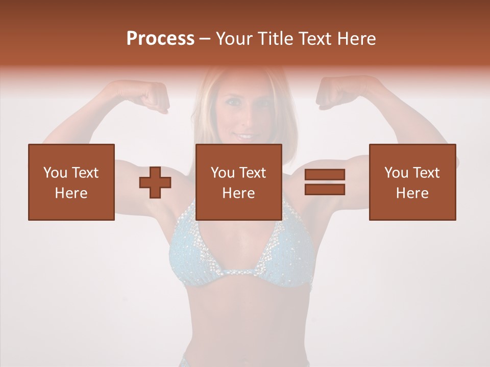 Pose Strength Cute PowerPoint Template