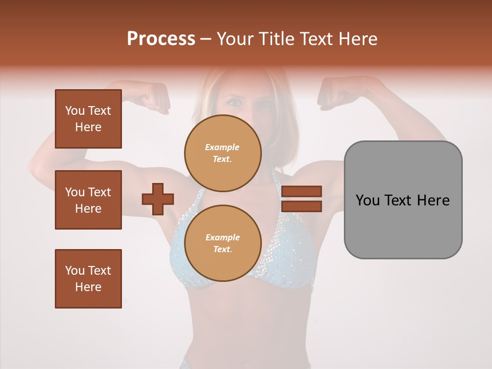 Pose Strength Cute PowerPoint Template