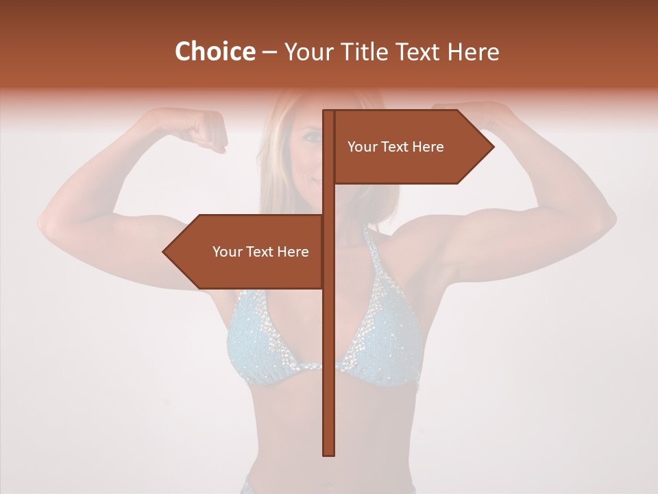 Pose Strength Cute PowerPoint Template