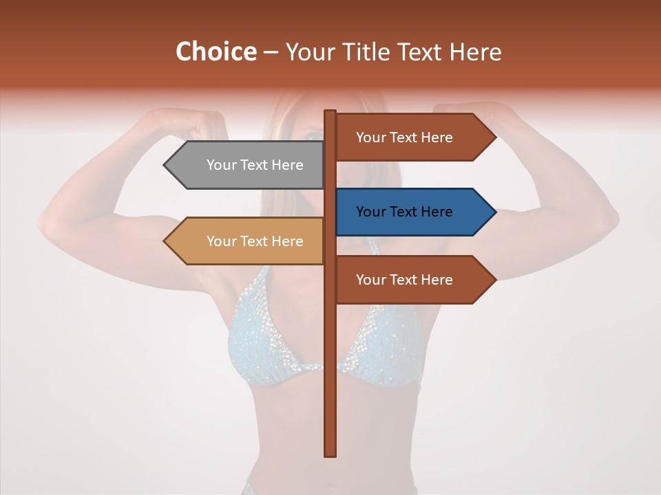 Pose Strength Cute PowerPoint Template