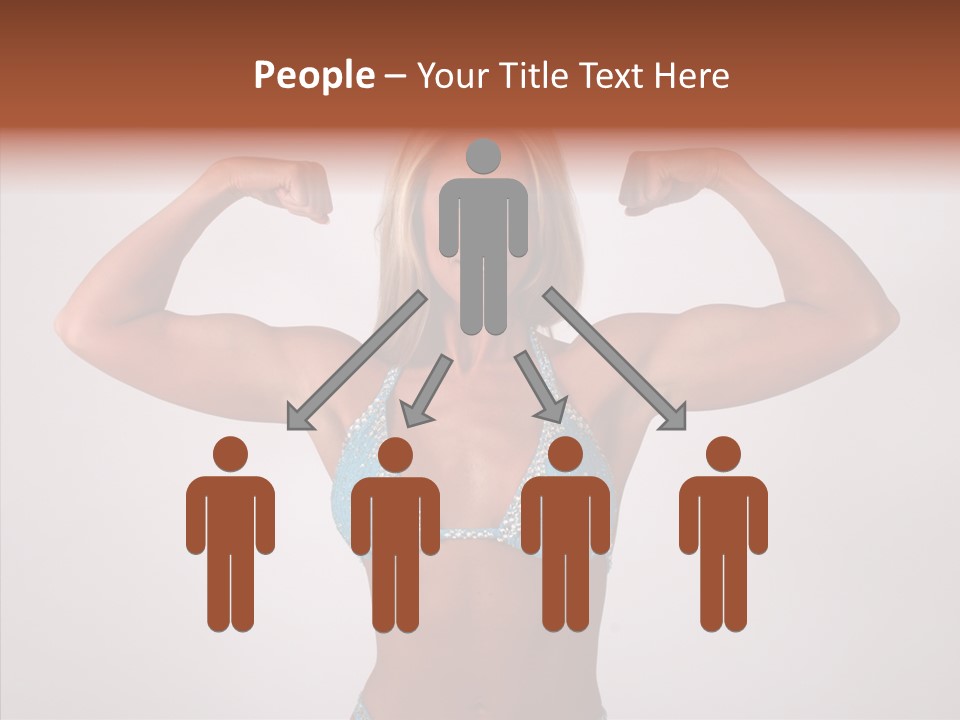 Pose Strength Cute PowerPoint Template