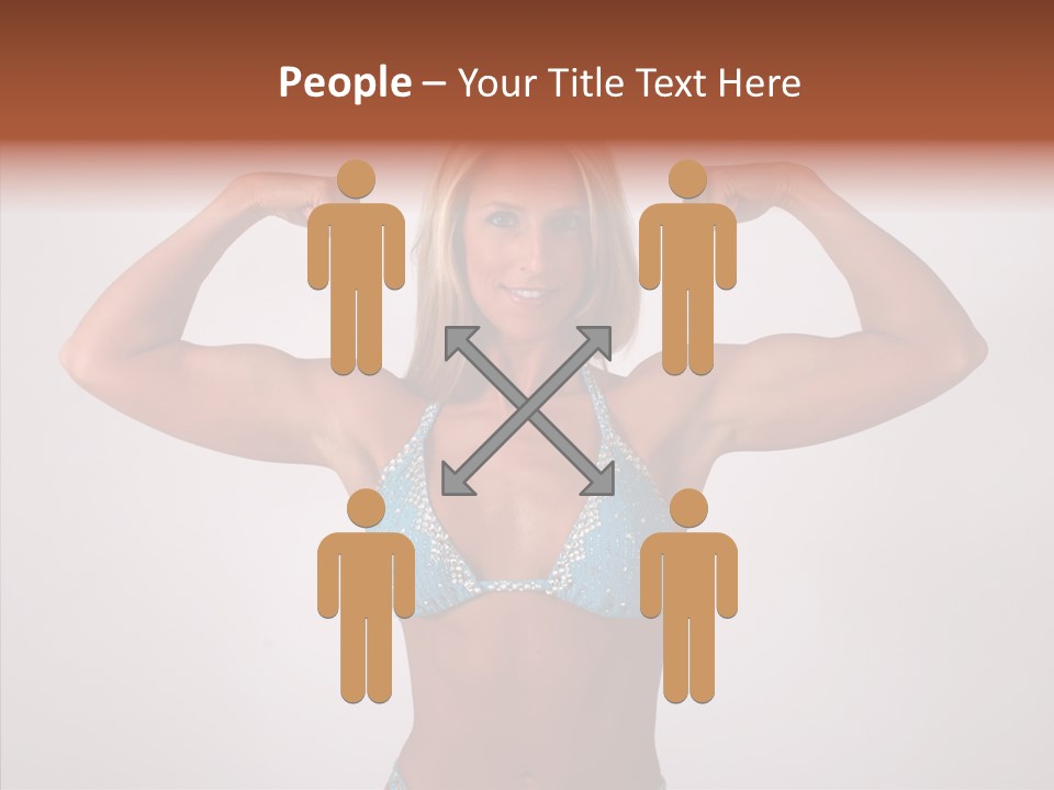 Pose Strength Cute PowerPoint Template