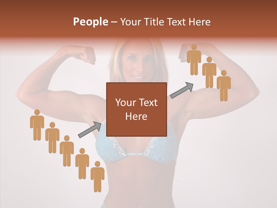 Pose Strength Cute PowerPoint Template