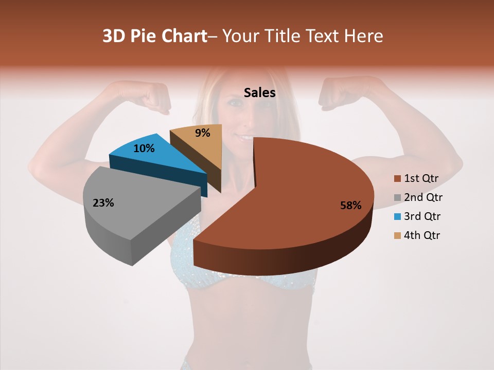 Pose Strength Cute PowerPoint Template