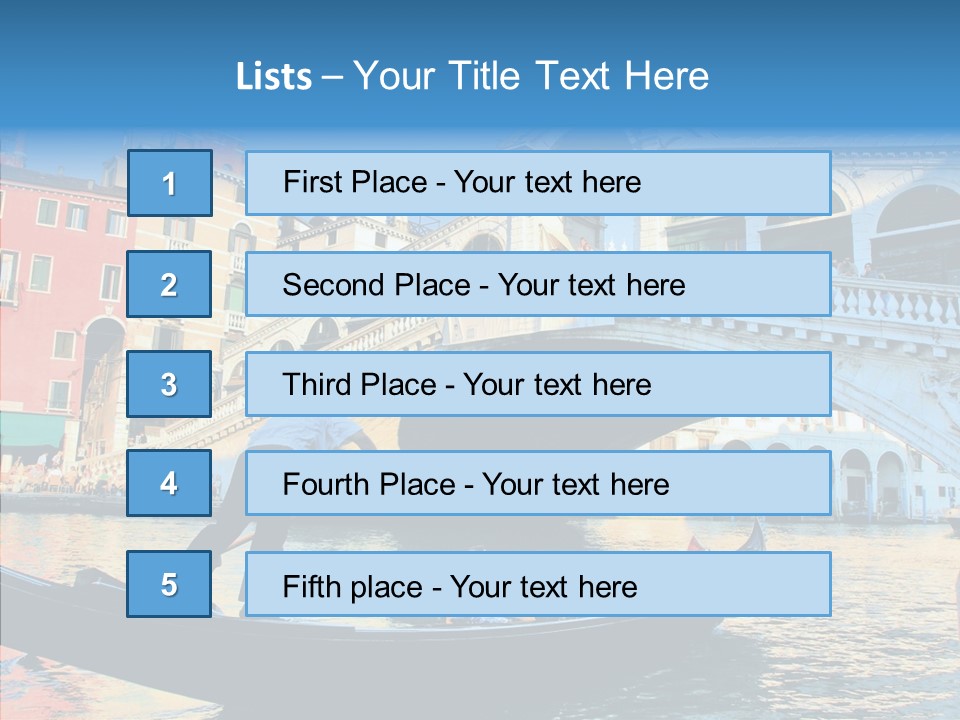 Lifestyle Vacation Activities PowerPoint Template