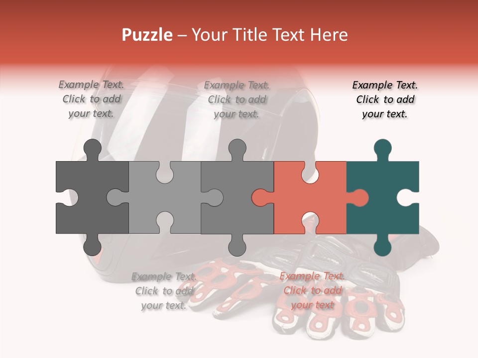 Motorcycle Fiber Leather PowerPoint Template