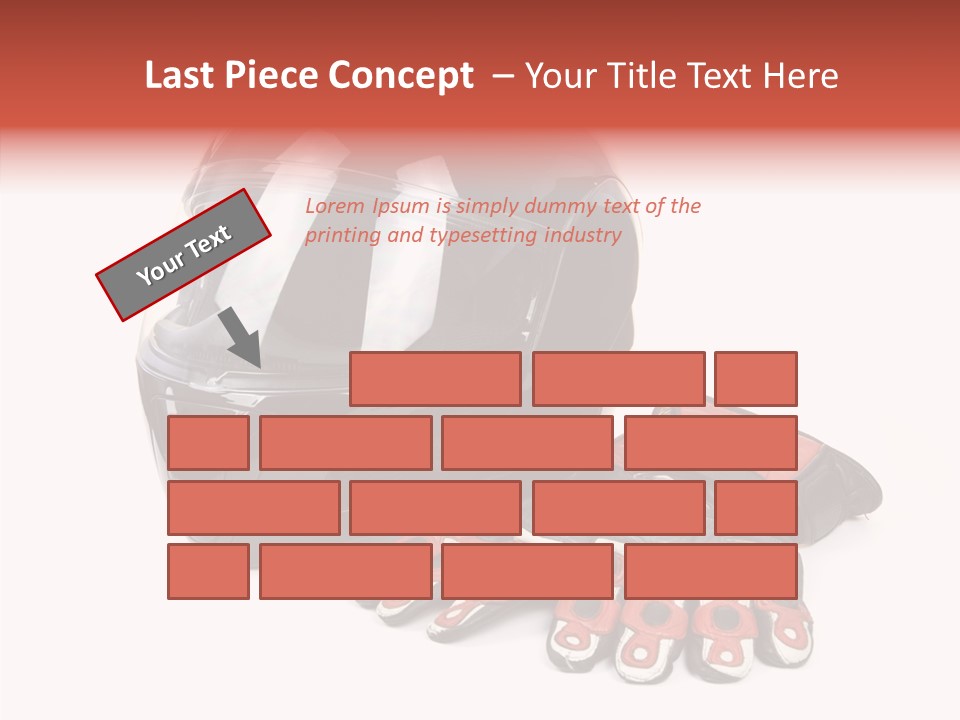 Motorcycle Fiber Leather PowerPoint Template