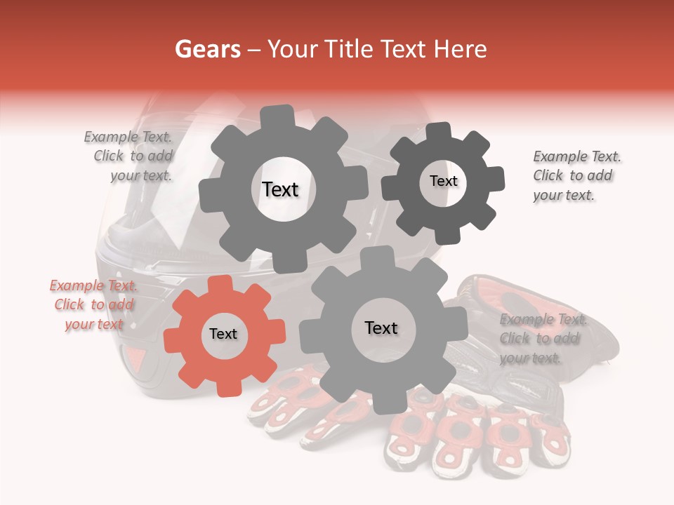 Motorcycle Fiber Leather PowerPoint Template