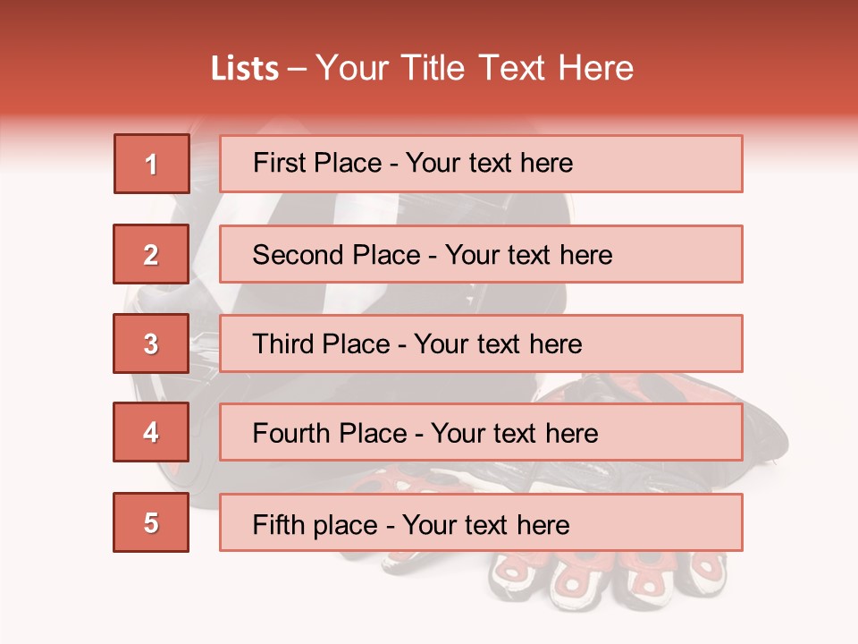 Motorcycle Fiber Leather PowerPoint Template