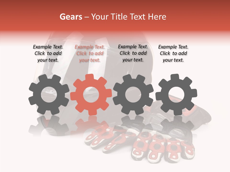 Motorcycle Fiber Leather PowerPoint Template