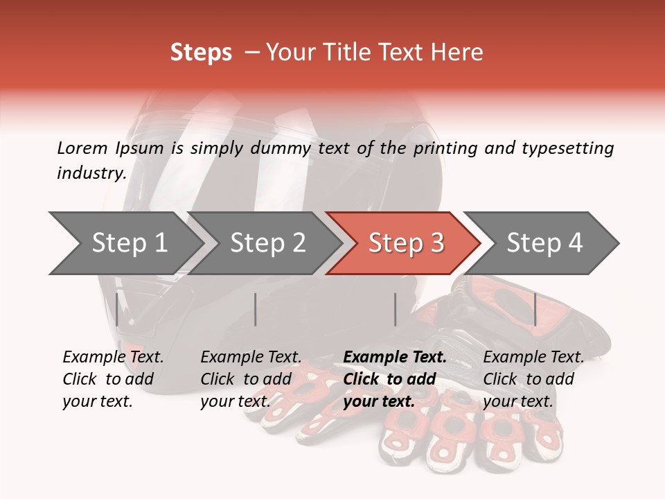 Motorcycle Fiber Leather PowerPoint Template