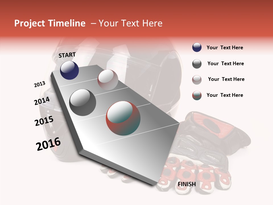 Motorcycle Fiber Leather PowerPoint Template