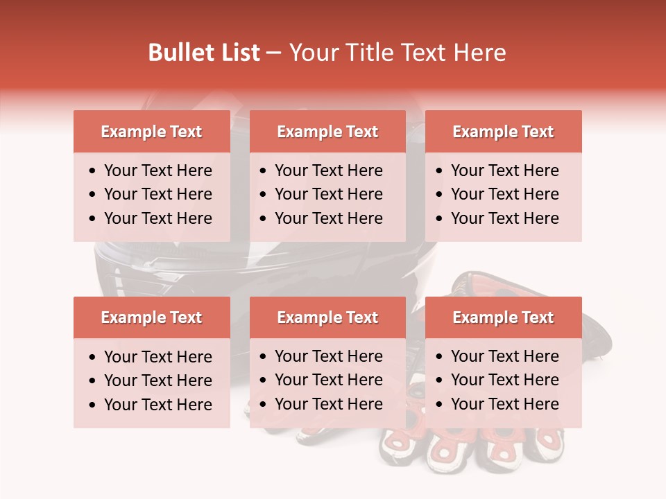 Motorcycle Fiber Leather PowerPoint Template