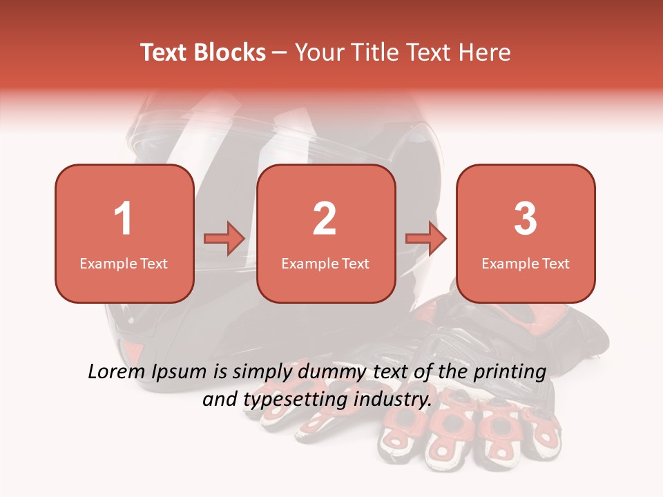 Motorcycle Fiber Leather PowerPoint Template