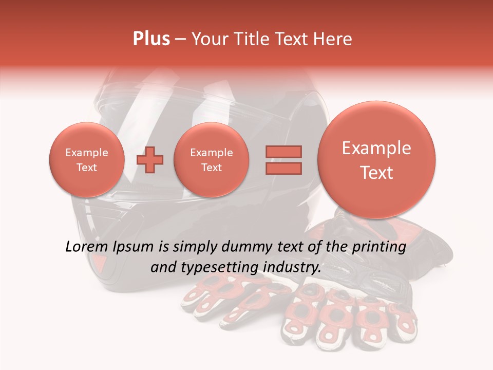 Motorcycle Fiber Leather PowerPoint Template