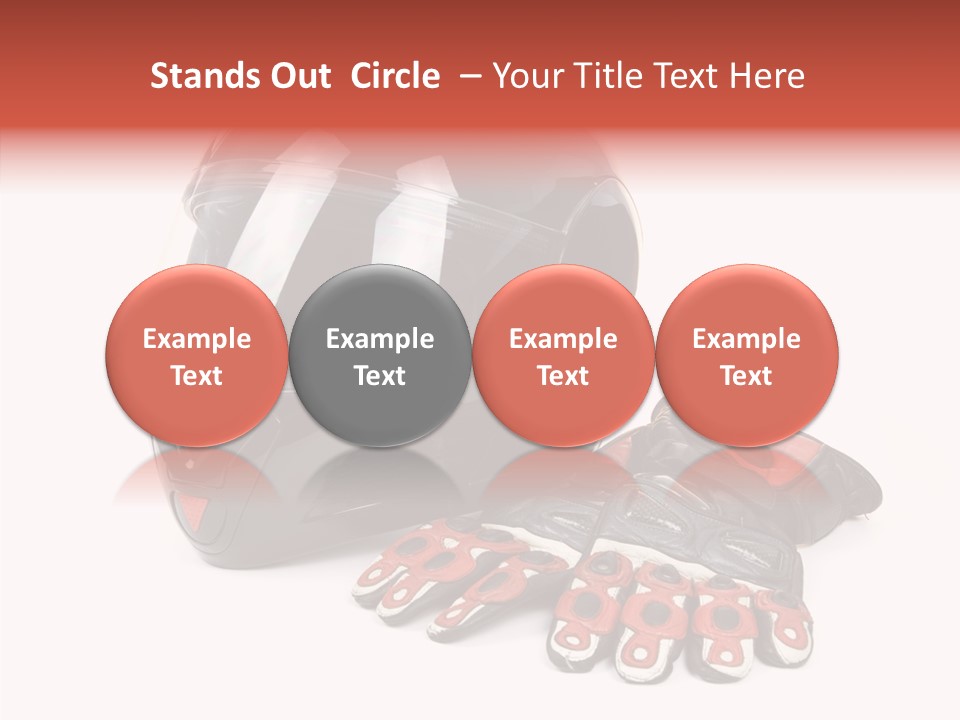 Motorcycle Fiber Leather PowerPoint Template