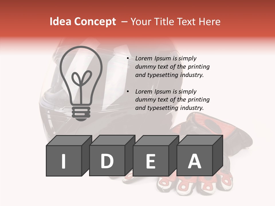 Motorcycle Fiber Leather PowerPoint Template