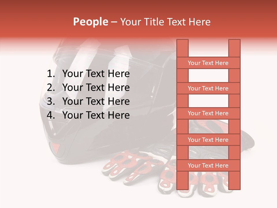 Motorcycle Fiber Leather PowerPoint Template