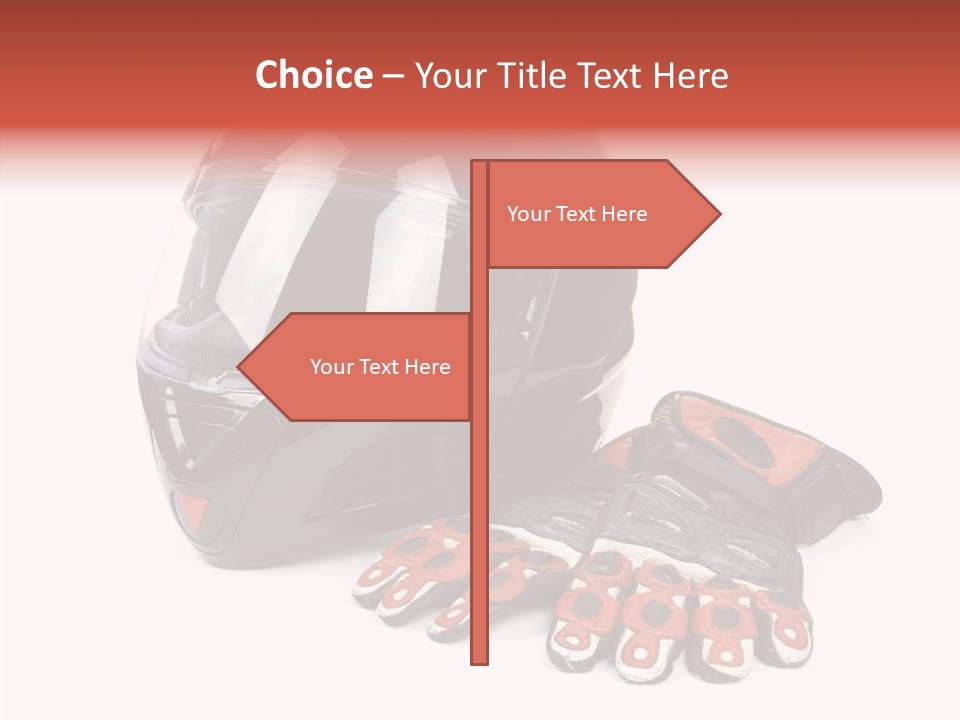 Motorcycle Fiber Leather PowerPoint Template