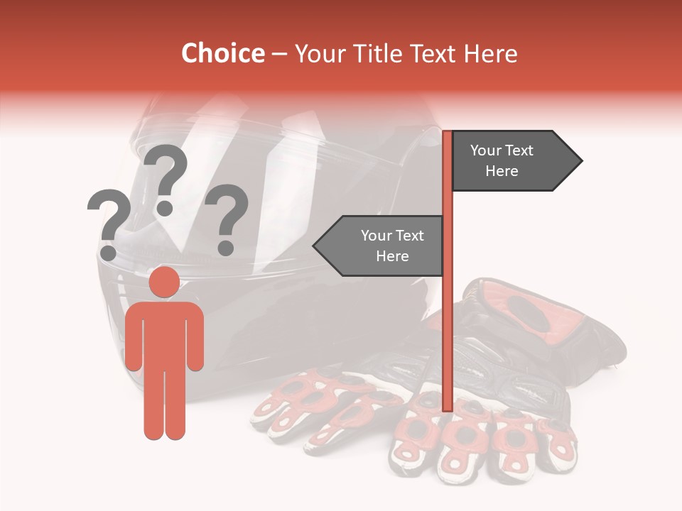 Motorcycle Fiber Leather PowerPoint Template