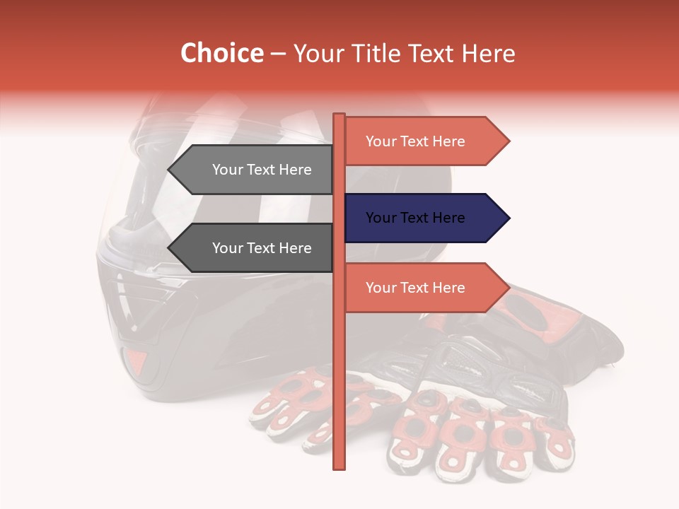 Motorcycle Fiber Leather PowerPoint Template