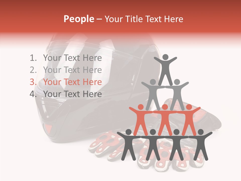 Motorcycle Fiber Leather PowerPoint Template