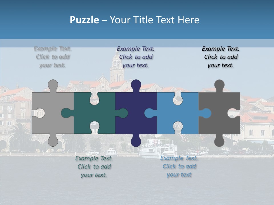 Fortress Croatia Korcula PowerPoint Template